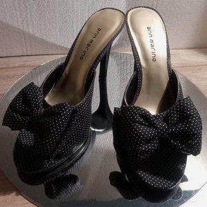 Retro Polka Dot Mules